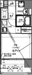 メイクス博多石城の物件間取画像